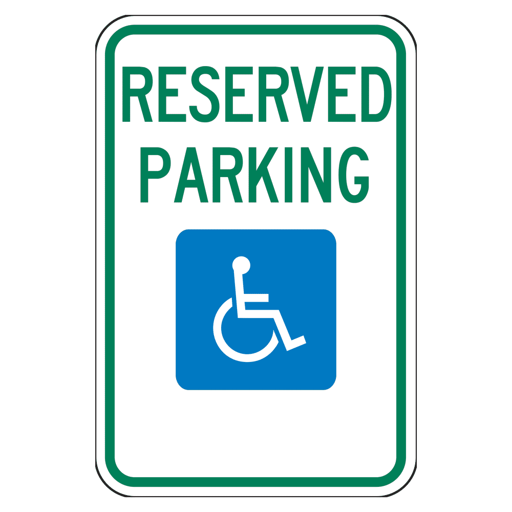 ADA Reserved Parking Sign