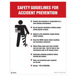 Safety Guidelines For Accident Prevention Poster