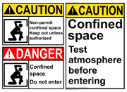 ANSI Caution - Confined Space