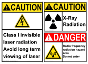 ANSI Caution - Radiation & UV