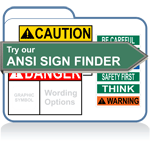 ANSI Label / Sign Finder