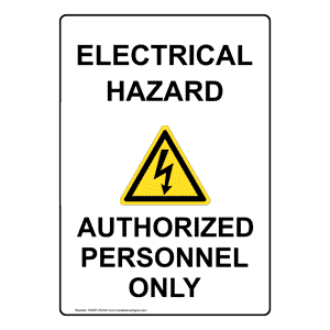 Electrical Hazard Sign