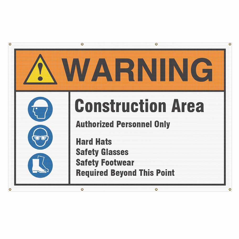 Construction Site PPE Banner