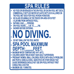 Florida Spa Rules Sign