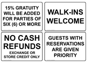 Customer Service Signs