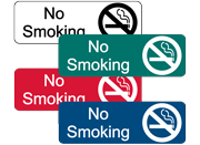 Small Format Engraved No Smoking Signs
