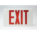 Lighted Exit Sign with Red Letters