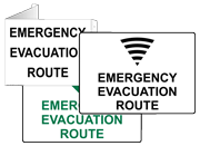 Evacuation Route Signs