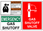 ANSI Caution - Diesel, Gasoline, Fuels