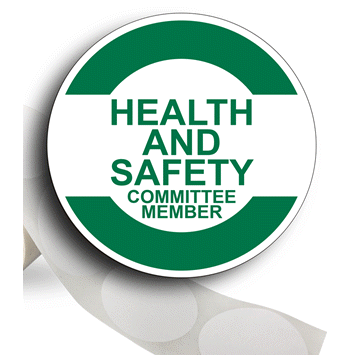 Health And Safety Committee Member Label