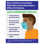 Wear A Cloth Face Covering In Public Poster