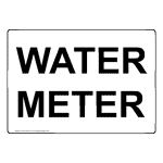 White Water Meter Sign
