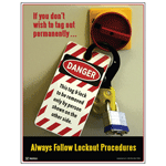 Always Follow Lockout Procedures Poster