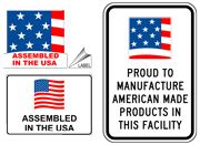 Made in the USA Signs & Labels