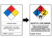 Custom NFPA Diamonds with Chemical Information