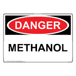 OSHA Danger Methanol Sign