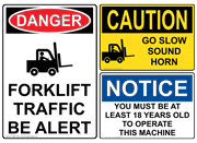 Forklift Signs