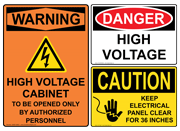 OSHA Notice - Voltage & Shock Hazard