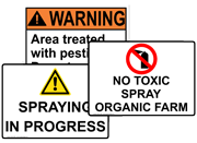 Pesticide & Herbicide Signs