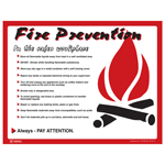 Fire Prevention In The Safer Workplace Poster