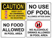 Pool / Spa / Water Safety - Restrictions