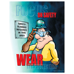 Focus On Safety Wear Eye Protection Poster