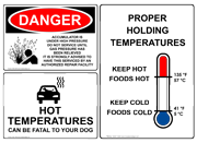 ANSI Caution - Hot & Burn Hazard