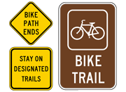 Biking Signs