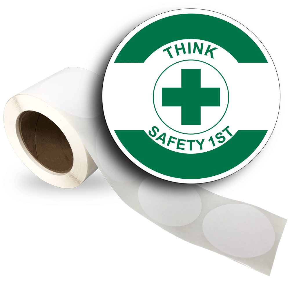 THINK SAFETY 1ST ROLL LABEL WITH SYMBOL