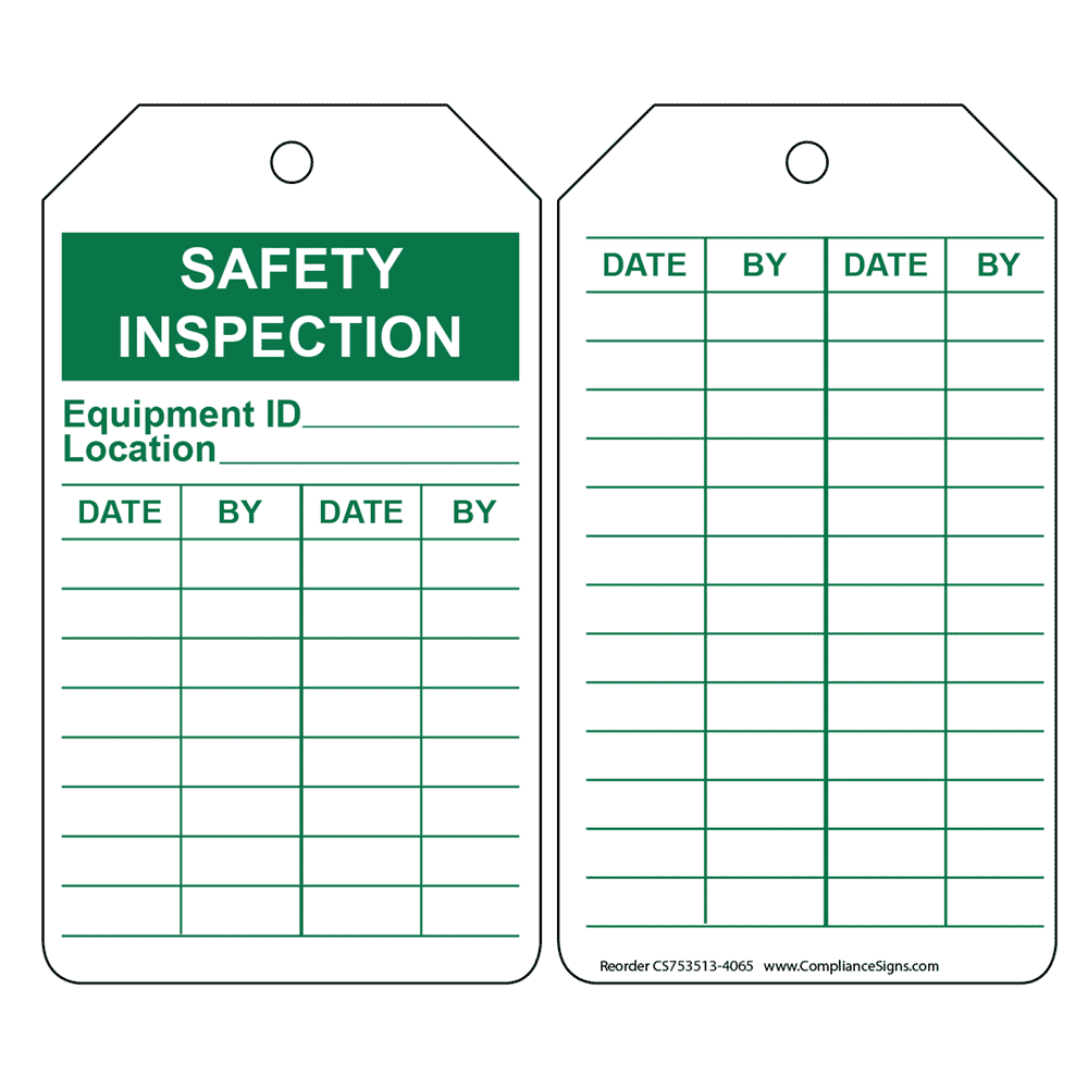 Inspection Tag