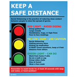 Keep A Safe Distance Social Distancing Poster