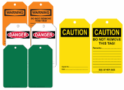 BLANK Write-On Safety Tags