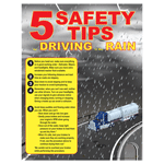 5 Safety Tips For Driving In The Rain Poster