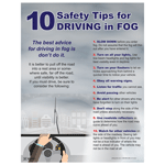 10 Safety Tips For Driving In Fog Poster