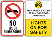 Truck Operation Signs
