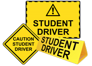 Student Driver Signs