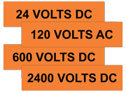 Voltage Labels - Voltage & Shock Hazard