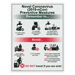 Novel Coronavirus (2019-Ncov) Preventive Measures Poster CS234937