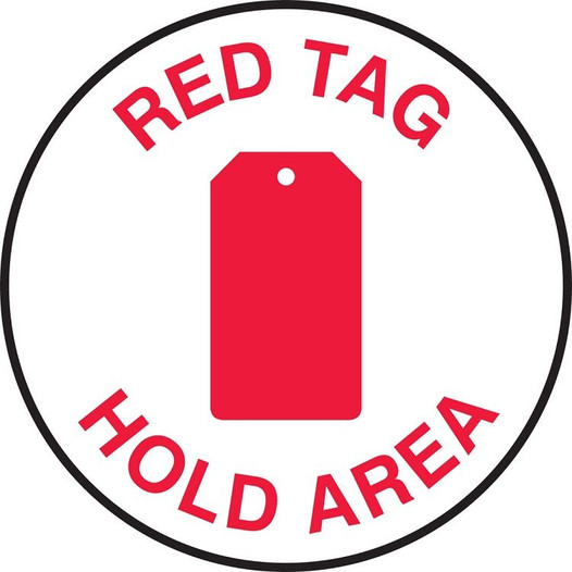 Slip-Gard Red Tag Area Sign 40S820