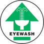 Slip-Gard Eyewash (Arrow) Floor Sign 40S4091