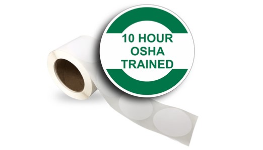 10 HOUR OSHA TRAINED