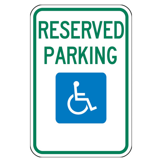 Reflective Accessible Reserved Parking Sign CS176451