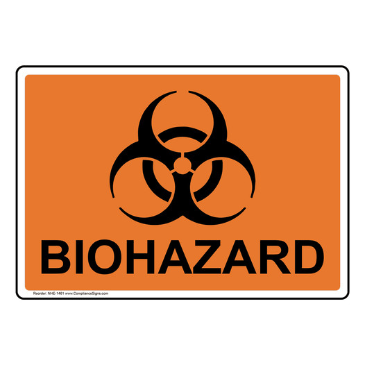 Biohazard Sign for Hazmat NHE-1461