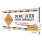 Construction Do Not Enter Mesh Banner CS548871