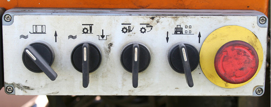 machine control panel