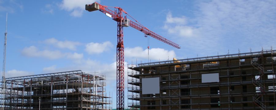 crane on construction site