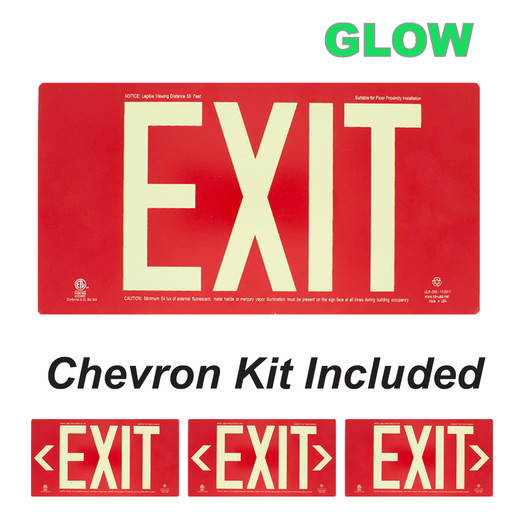 Exit Sign NHE-18664 Exit Emergency / Fire