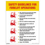 Safety Guidelines For Forklift Poster CS669162