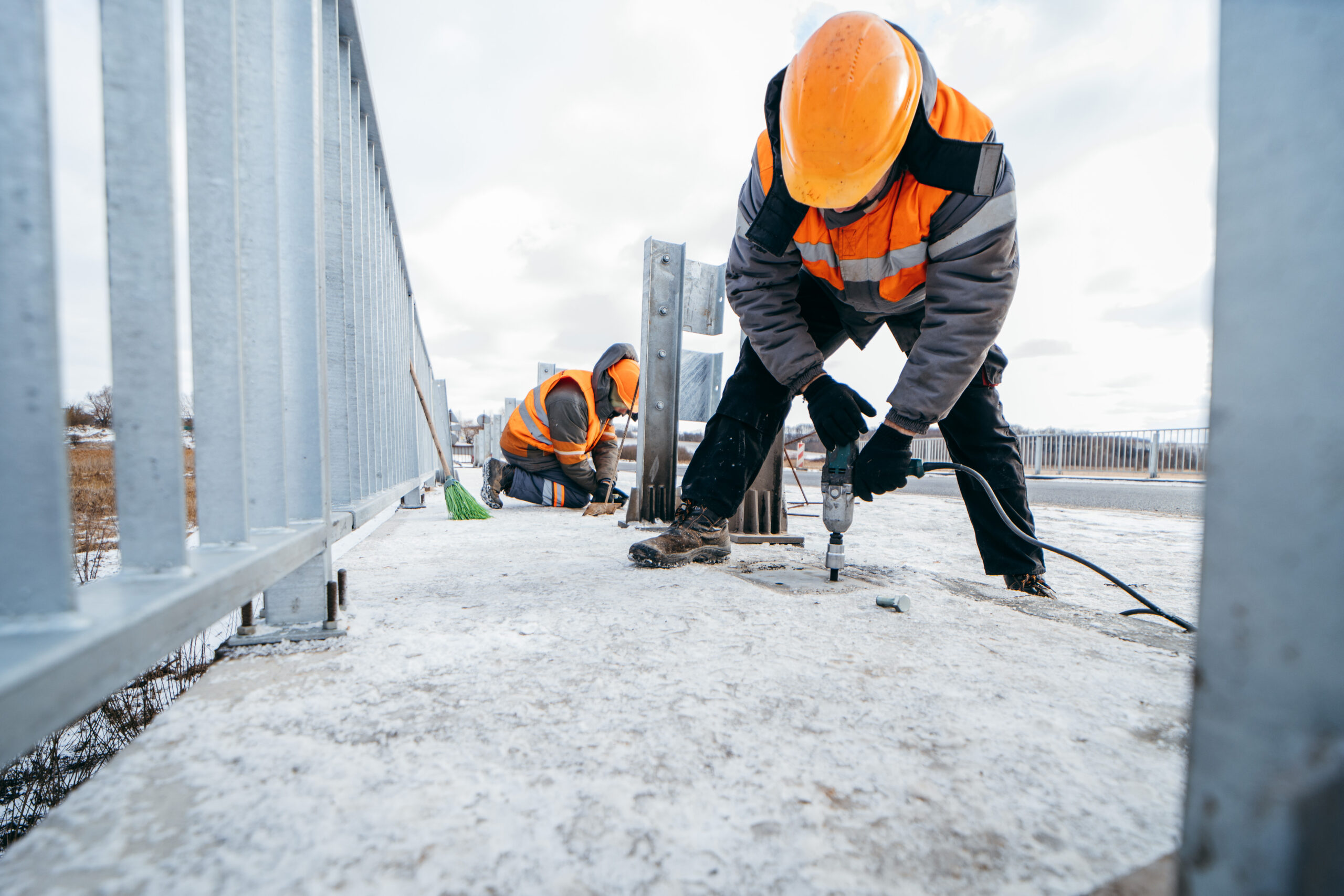 Hard hats are required in areas where there is a risk of head injury