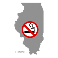 No Smoking Signs and Labels - ILLINOIS No Smoking